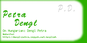 petra dengl business card